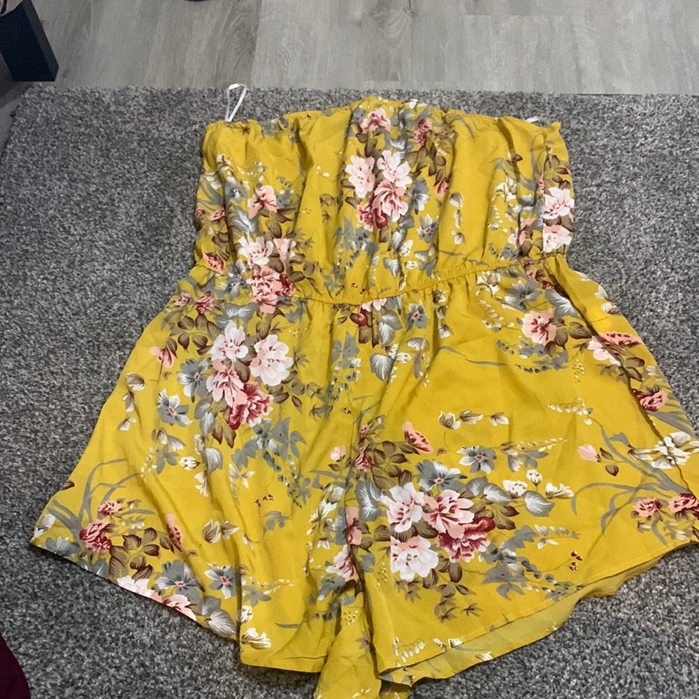 Bathing suit cover romper